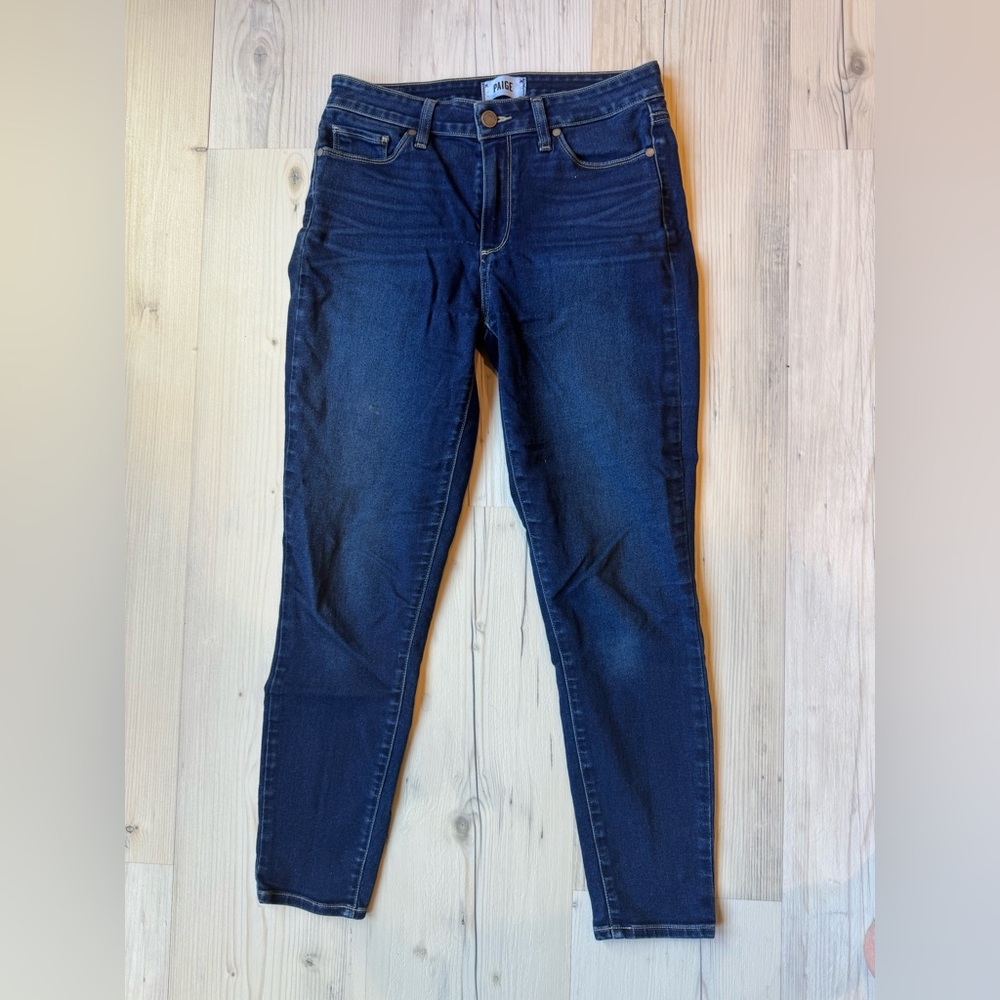 PAIGE Dark Blue Skinny Jeans